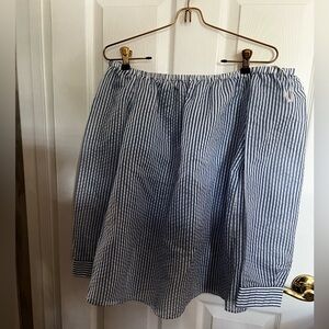 BCBGeneration Blue and White Striped Top